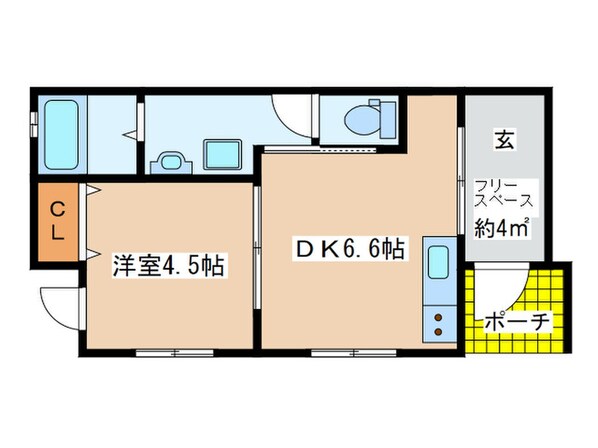 ソルセイル松山の物件間取画像